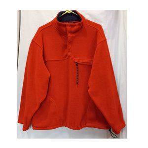 American Eagle Outfitters Orange Fleece Super Warm Winter Jacket Size L (T-323)